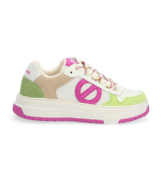 No Name Para Mujer. Snassme Zapatillas De Piel Snassme Multicolor (37), Plano, Cordones, Casual-image