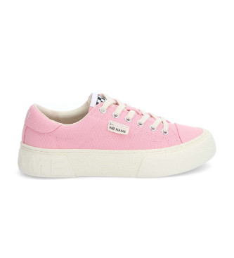 No Name Para Mujer. QNBCOD0 Zapatillas Reset Rosa (39), Tela, Plano, Cordones, Casual-image