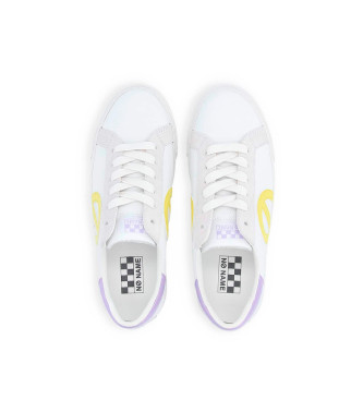 NO NAME para mujer. MNGMNS0 Zapatillas deportivas de piel con cierre de cordones blanco 4