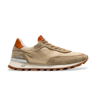 Nomad Society para hombre. NB2MS110 Zapatillas Veloce Water Washed marrón (43), Plano, Cordones, Casual, Sostenible