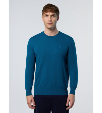 North Sails para hombre. 699773 Jersey Crewneck 12 Gg azul (S), Casual, Algodón Orgánico, Sostenible, North Sails outlet 2024.