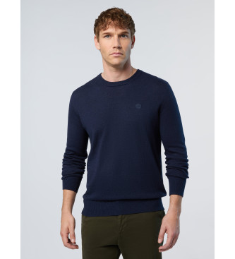North Sails para hombre. 699773 Jersey Crewneck 12 Gg marino (M), Casual, Algodón Orgánico, Sostenible, North Sails outlet 2024.