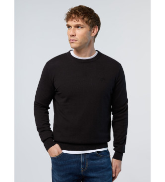 North Sails para hombre. 699773 Jersey Crewneck 12 Gg negro (L), Casual, Algodón Orgánico, Sostenible, North Sails outlet 2024.