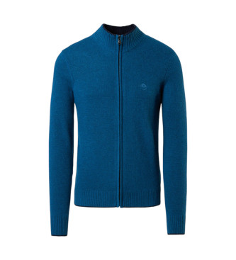 North Sails para hombre. 699780 Jersey Full Zip 7Gg azul (S), Casual, Lana, North Sails outlet 2024.