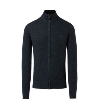 North Sails para hombre. 699780 Jersey Full Zip 7Gg gris oscuro (M), Casual, Lana, North Sails outlet 2024.