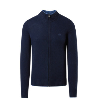 North Sails para hombre. 699780 Jersey Full Zip 7Gg marino (XS), Casual, Lana, North Sails outlet 2024.