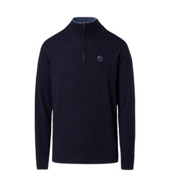 North Sails para hombre. 699778 Jersey Half Zip 12Gg marino (M), Casual, Poliamida, North Sails outlet 2024.