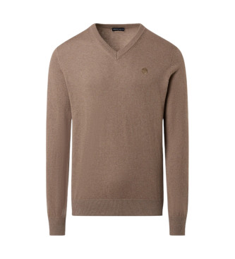 North Sails para hombre. 699774 Jersey Micro-Stripe marrón (XS), Casual, Poliamida, North Sails outlet 2024.