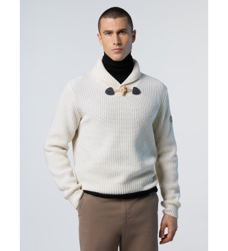 North Sails para hombre. 699821 Jersey Shawl Toggles beige (L), Casual, Lana, North Sails outlet 2024.