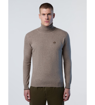 North Sails para hombre. 699777 Jersey Turtle Neck 12Gg marrón (XS), Casual, Poliamida, North Sails outlet 2024.