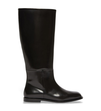 Pennyblack Para Mujer. 2521796035270 Botas De Piel Fianco Negro (37), Plano, Ninguno, Casual-image