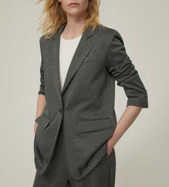 PennyBlack para mujer. 2521916086270 Chaqueta Mania gris (44), Casual, Viscosa