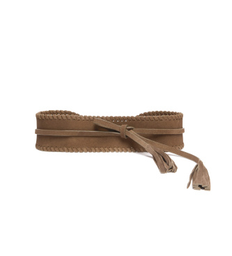 PennyBlack för kvinnor. 2611501095200 Läderbälte Hög midja Pbaasta beige (OSFA), Casual, Före