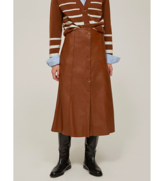 Pennyblack Para Mujer. 2521776023270 Falda Sibilla MarróN (42), Casual, PoliéSter-image