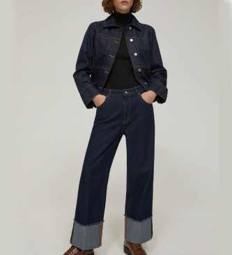 PennyBlack para mujer. 2521186103270 Jeans Pbcropped marino (40), Azul, Casual, Algodón, Denim