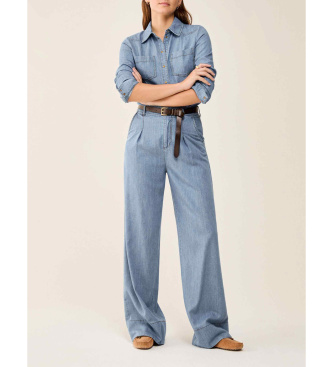Para mujer. 2611181133200 Jeans Wide lightweight denim PBBCOMMA (40), Casual, Lyocell