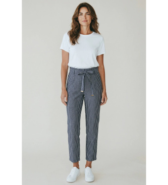 PennyBlack para mujer. 2611781166200 Pantalón PBJPOPOLI azul (44), Casual, Viscosa