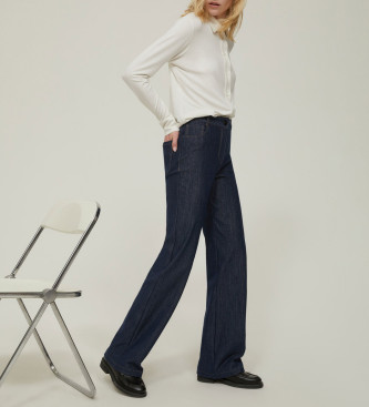 PennyBlack para mujer. 2521786036270 Pantalón Ragtime marino (42), Azul, Casual, Algodón, Denim