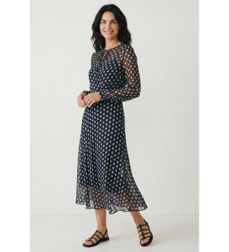 PennyBlack para mujer. 2611221083200 Vestido PBBMAESTA mairno (42), Casual, Viscosa, Manga larga, Marino