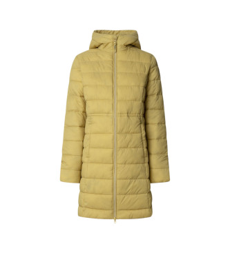 Pepe Jeans para mujer. PL4024372 Abrigo Sally Largo amarillo (S), Casual, Poliamida