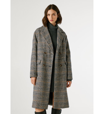 Pepe Jeans för kvinnor. PL4024373 Tasha kappa grå (M), Casual, Polyester