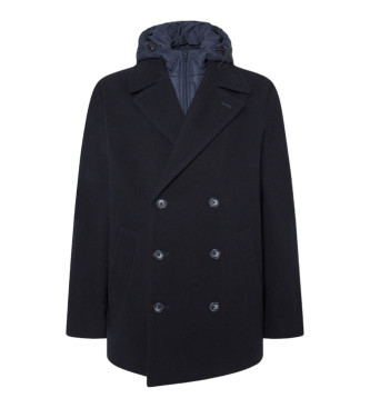 Pepe Jeans para hombre. PM403016 Abrigo Temry marino (M), Casual, Lana, Manga larga, Pepe Jeans outlet 2024.