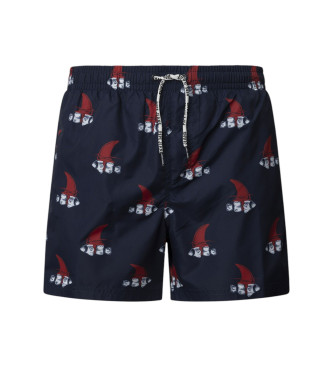 Pepe Jeans para hombre. PMB10409 Bañador Fish marino (L), Beachwear, Poliéster Reciclado, Sostenible