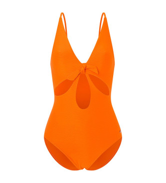 Pepe Jeans para mujer. PLB10489 Bañador Wave naranja (L), Beachwear, Poliamida