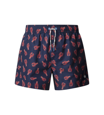 Pepe Jeans para hombre. PMB100025 Bañador Funky Lobster marino (S), Azul, Beachwear, Poliéster