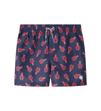Pepe Jeans para niño. PBB100004 Bañador Funky Lobster marino (10años= 140cm), Beachwear, Poliéster, moda infantil