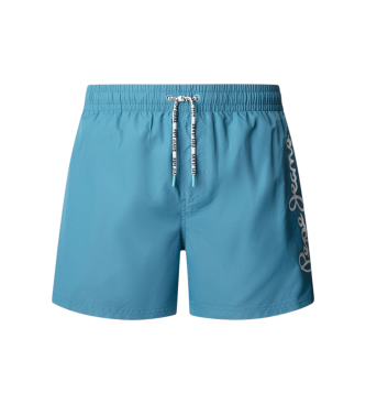 Pepe Jeans para hombre. PMB100006 Bañador Logo azul (L), Beachwear, Poliéster