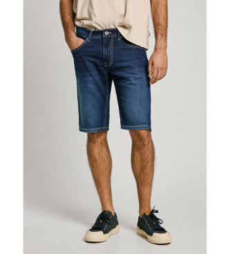 Pepe Jeans para hombre. PM801075EE4 Bermuda slim Gymdigo azul (32), Casual, Algodón, Denim, Sostenible