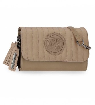 Pepe Jeans para mujer. Bolso Anais beige - 22,5x15x5x6cm - Pepe Jeans