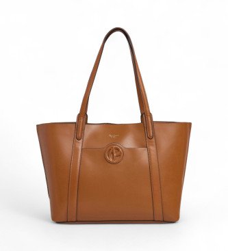 Pepe Jeans para mujer. PL031663 Bolso Audrey Limited marrón (OSFA), Casual, Poliuretano