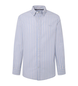 Pepe Jeans para hombre. PM308561 Camisa Marius azul (XXL), Casual, Algodón, Manga larga, Pepe Jeans outlet 2024.