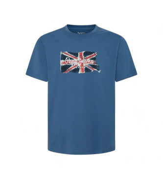 Pepe Jeans para hombre. PM509384 Camiseta Clag marino (XXL), Casual, Algodón, Manga corta