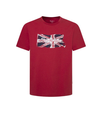Pepe Jeans para hombre. PM509384 Camiseta Clag rojo (L), Casual, Algodón, Manga corta, Pepe Jeans outlet 2024.