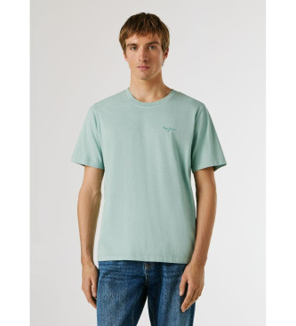 Pepe Jeans para hombre. PM508664 Camiseta Jacko verde (S), Casual, Algodón, Manga corta