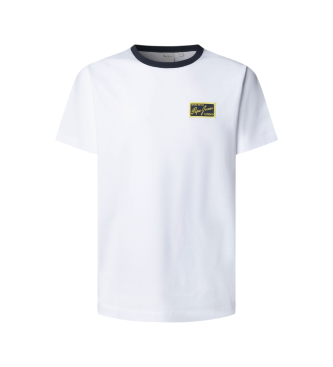 Pepe Jeans para hombre. PM5010320 Camiseta Soren blanco (M), Casual, Algodón, Manga corta
