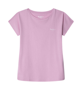 Pepe Jeans para niña. PG503153 Camsieta Bloomy N rosa (12Años= 152cm), Casual, Algodón, Manga corta, moda infantil