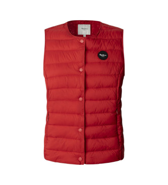 Pepe Jeans para mujer. PL402584 Chaleco Jane rojo (M), Casual, Nylon