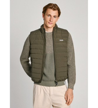 Pepe Jeans para hombre. PM403028 Chaleco Toby verde (S), Casual, Poliéster, Pepe Jeans outlet 2024.