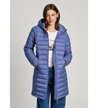Pepe Jeans para mujer. PL402442 Chaqueta Ammy Larga azul (S), Casual, Poliamida