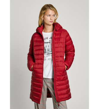 Pepe Jeans para mujer. PL402442 Chaqueta Ammy Larga rojo (S), Casual, Poliamida