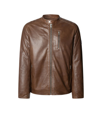 Pepe Jeans para hombre. PM4027178 Chaqueta Joey marrón (S), Casual, Piel
