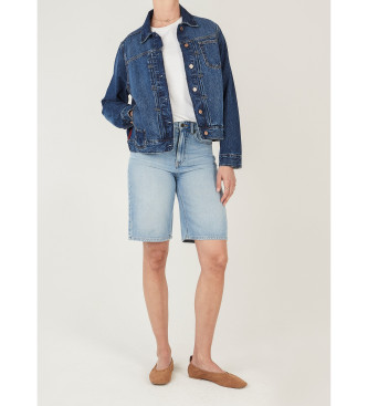 Pepe Jeans para mujer. PL40244635A1 Chaqueta Regular denim azul (S), Casual, Algodón