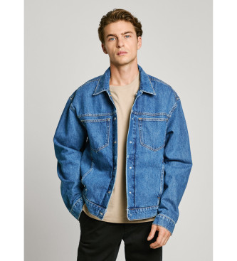 Pepe Jeansvoor mannen. PM403155 Omkeerbaar jack W11 Denimblauw (XL), Casual, Katoen
