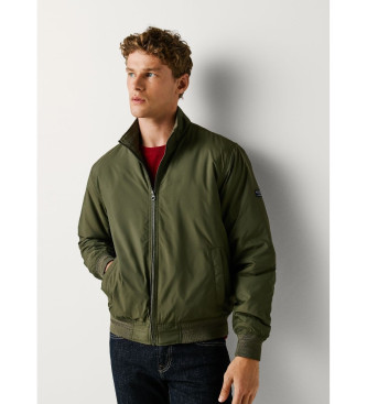 Pepe Jeans para hombre. PM4027259 Chaqueta Saunders verde (M), Casual, Algodón, Poliéster