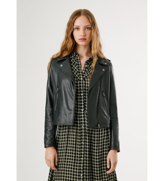 Pepe Jeans para mujer. PL4024363 Chaqueta Silvia negro (M), Casual, Piel