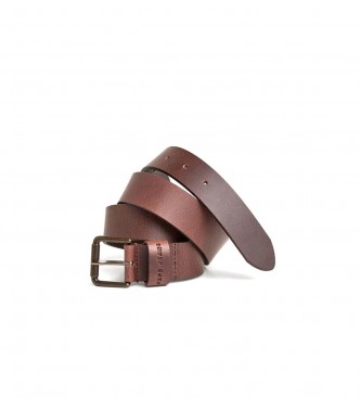 Pepe Jeans para hombre. PM021011 Cinturón de Piel Benjamin marrón (85 cm), Casual, Sostenible